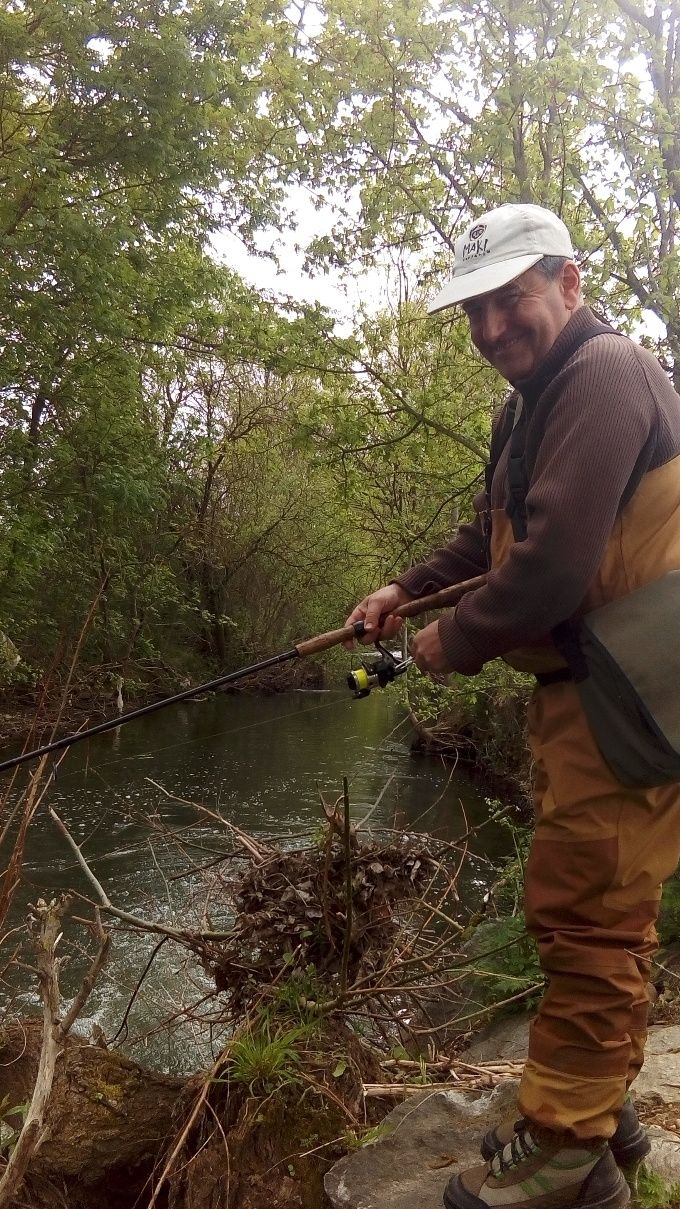 Hervé Bonzi, Président Fédéral , en action de pêche sur nos parcours... Coool !!!