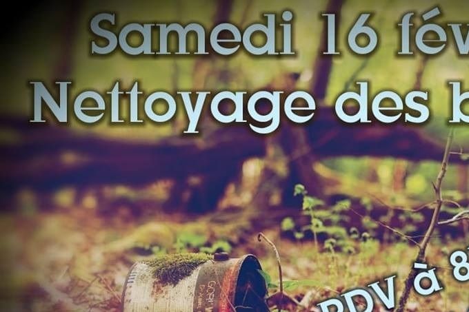 Nettoyage des berges. Apéritif offert à midi aux participants.